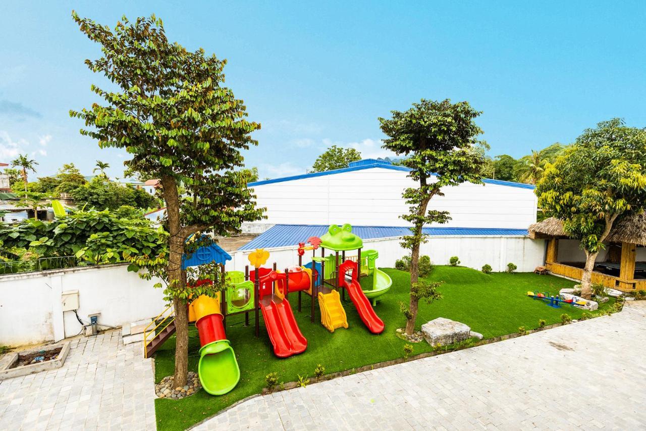 Hoa Vien Hotel - Suoi Khoang Kim Boi Hòa Bình Buitenkant foto